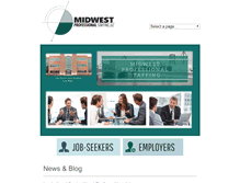 Tablet Screenshot of midwestprofessionalstaffing.com